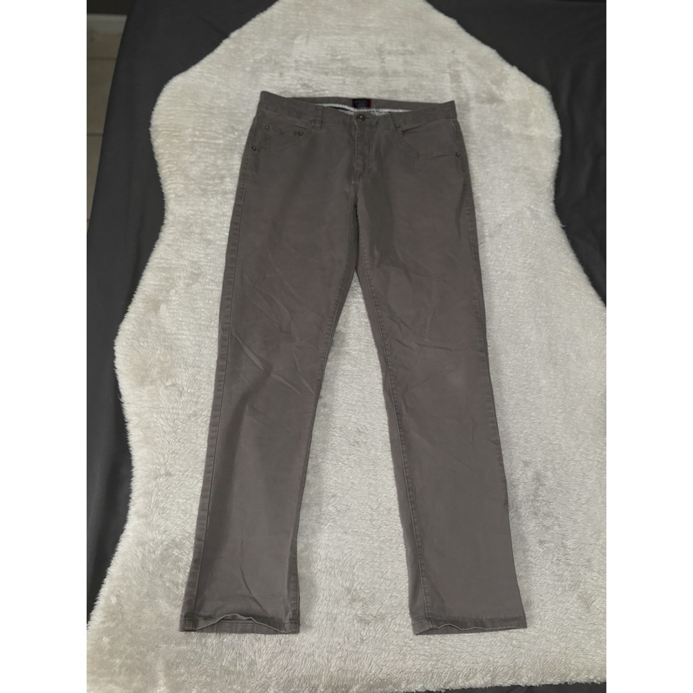 Untuckit Pants Mens 32x32‎ Straight Fit Gray Chinos Flat Front Casual 5 Pocket